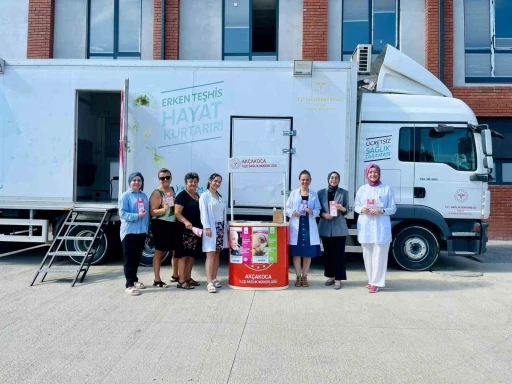 D&uuml;zce&rsquo;de 2 bin 309 kişiye mobil Mamografi hizmeti verildi
