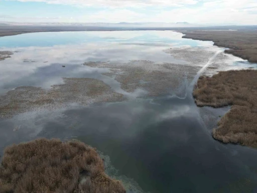 Eber G&ouml;l&uuml;&rsquo;nde su seviyesi artmaya başladı
