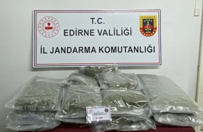 Edirne&rsquo;de 16.5 kilo skunk ele ge&ccedil;irildi
