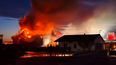 Edirne&rsquo;de kereste fabrikasında yangın