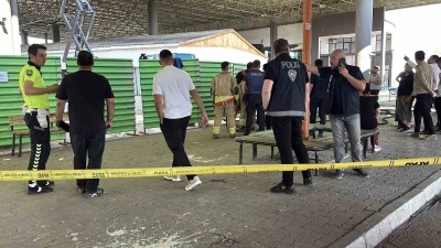 Edirne Otogarı&rsquo;nda tinerli boya yangını: 2 iş&ccedil;i yaralandı