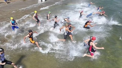 Eğirdir Triatlonu T&uuml;rkiye Kupası Yarışları'nın ilk g&uuml;n&uuml; tamamlandı