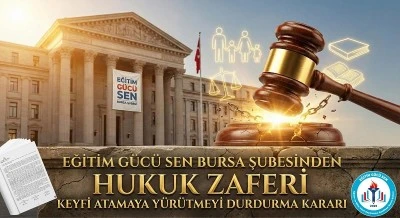 Eğitim G&uuml;c&uuml; Sen Bursa Şubesi'den re'sen atamaya tepki 