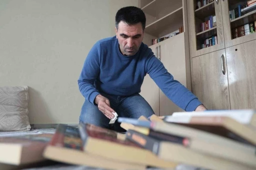 Eğitim hayalini okuduğu kitaplarla ger&ccedil;ekleştirerek 600 kitaplık k&uuml;t&uuml;phane oluşturdu
