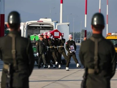 Eğitim sırasında şehit olan askerin cenazesi, t&ouml;renle memleketine uğurlandı