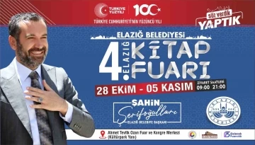 Elazığ Belediyesi tarafından 4. Kitap Fuarı d&uuml;zenlenecek
