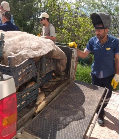 Elazığ&rsquo;da ka&ccedil;ak avlanan 700 kilogram balık ele ge&ccedil;irildi
