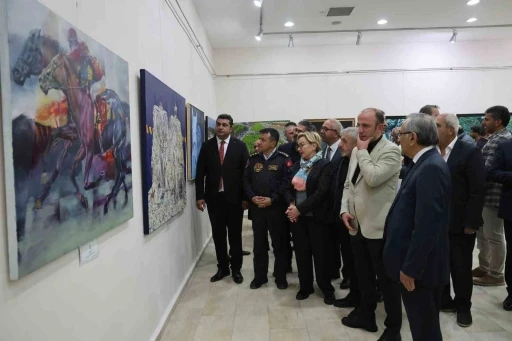 TJK resim sergisi a&ccedil;ıldı