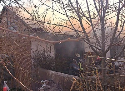 Elazığ'da yangında hayatını kaybetti, torunu yaralandı