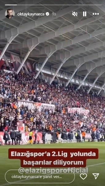 Elazığspor&rsquo;a bir destek mesajı da Oktay Kaynarca&rsquo;dan
