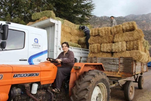 Elmalı Yuva&rsquo;da saman desteği afetzedelerin y&uuml;z&uuml;n&uuml; g&uuml;ld&uuml;rd&uuml;
