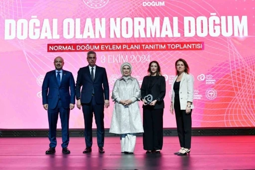 Emine Erdoğan&rsquo;dan anne adaylarına "normal doğum" &ccedil;ağrısı
