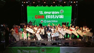 Emiralem &Ccedil;ilek Festivali rekor kırdı, katılım milyonu ge&ccedil;ti
