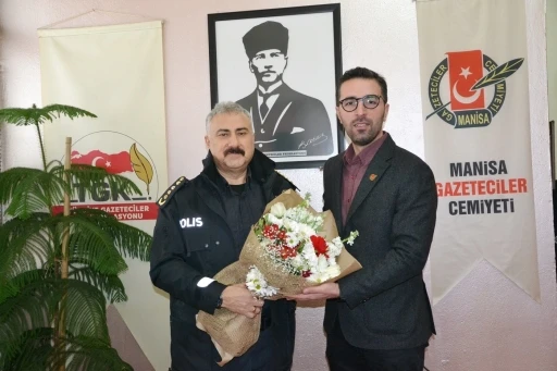 Emniyet M&uuml;d&uuml;r&uuml; Aktaş&rsquo;tan Gazeteciler Cemiyetine ziyaret
