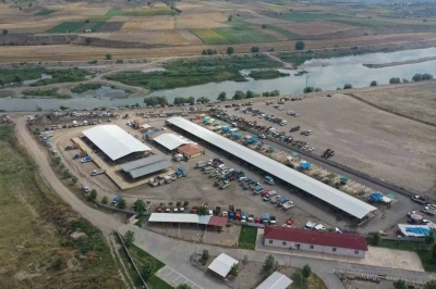 Erbaa hayvan pazarı yeniden kapatıldı
