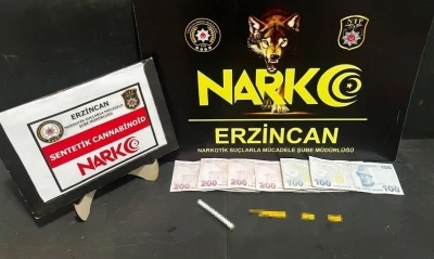 Erzincan&rsquo;da uyuşturucu ticaretinden 1 kişi tutuklandı
