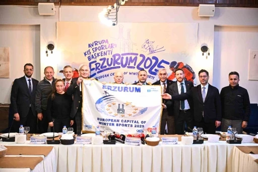 Erzurum&rsquo;da &rsquo;2025 Avrupa Kış Sporları Başkenti&rsquo; coşkusu
