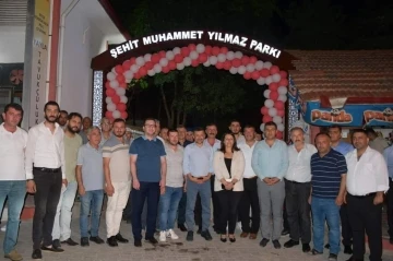 Eskigediz Beldesinde şehit isminin verildiği parkın a&ccedil;ılışı yapıldı

