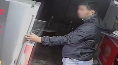 Eskişehir&rsquo;de enerji i&ccedil;eceği hırsızlığı kameraya yansıdı
