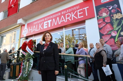 Eskişehir'de Halk Et Market A&ccedil;ıldı