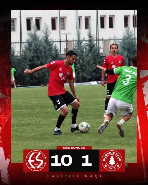 Eskişehirspor hazırlık ma&ccedil;ında gol oldu yağdı
