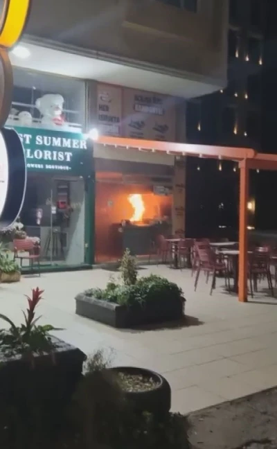 Etiler'de restoran alev alev yandı