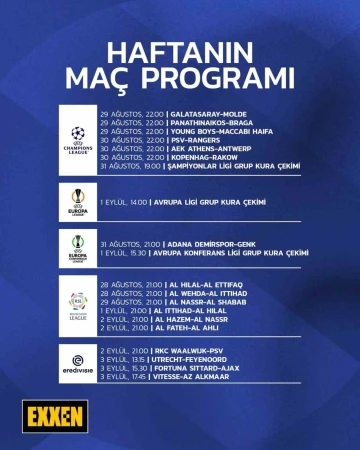 EXXEN&rsquo;de futbol dolu bir hafta
