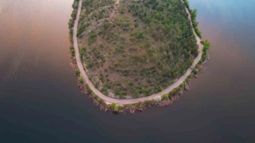 Eymir&rsquo;de mest eden g&uuml;n batımı
