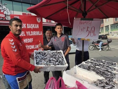 Fanatik balık&ccedil;ı &ccedil;ıldırdı, hamsiyi 25 TL&rsquo;den sattı