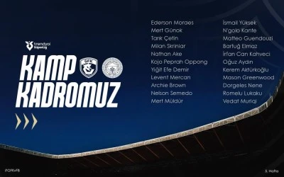 Fenerbah&ccedil;e&rsquo;nin Gaziantep FK ma&ccedil;ı kamp kadrosu belli oldu 