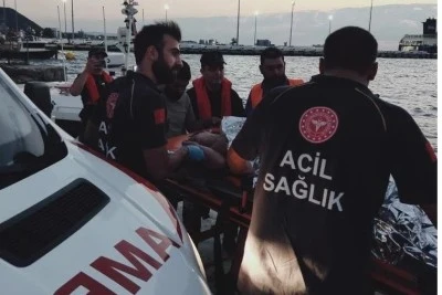 Feribottan denize atlayan kadın kurtarıldı