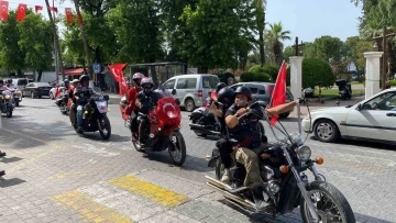 Fethiye&rsquo;de 19 Mayıs motosiklet konvoyu
