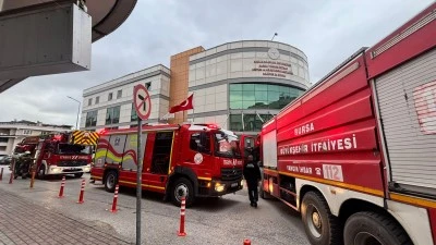 Bursa'da hastane ameliyathanesinde yangın paniği
