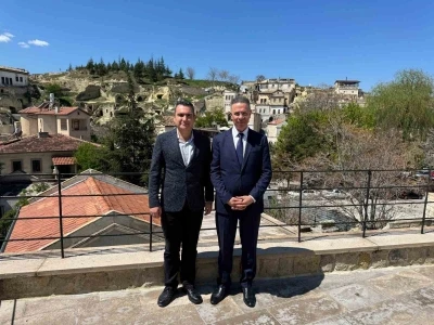 Filistin Devleti Ankara B&uuml;y&uuml;kel&ccedil;isi Faed Halid Abd Mustafa K&Uuml;N&rsquo;&uuml; ziyaret etti
