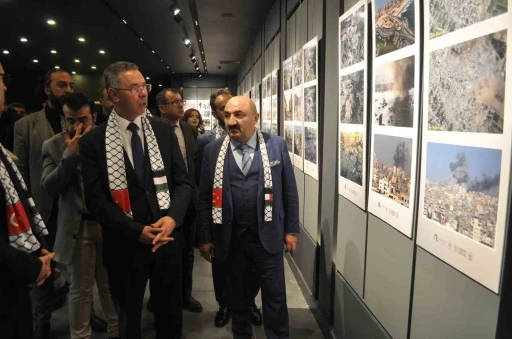 &rsquo;Filistin&rsquo;in Kayıp Nesli: Sessiz &Ccedil;ığlıklar&rsquo; sergisi B&uuml;y&uuml;kel&ccedil;i Mustafa&rsquo;nın katılımıyla a&ccedil;ıldı
