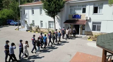 Fındık hırsızlarının hayali jandarmanın planıyla suya d&uuml;şt&uuml;: 22 g&ouml;zaltı
