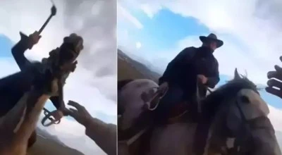 Fotoğraf &ccedil;ektirmek isteyen aileye dehşeti yaşatmıştı...