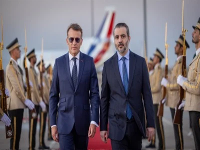 Fransa Cumhurbaşkanı Emmanuel Macron, Suriye'de