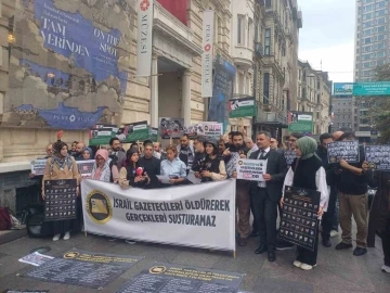 Gazetecilerden İsrail&rsquo;e tepki