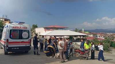 Gaziantep&rsquo;te motoru deviren yaşlı adam yaralandı
