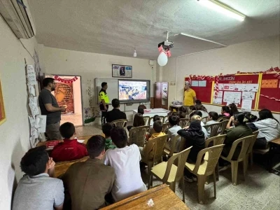 Gazipaşa&rsquo;da &ouml;ğrencilere trafik bilinci aşılandı
