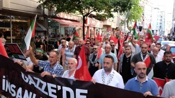 Orhangazi'de Gazze i&ccedil;in sessiz y&uuml;r&uuml;y&uuml;ş