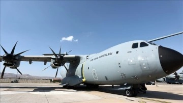 Gazze'ye sağlık personeli ve tıbbi malzeme taşıyan askeri u&ccedil;ak Kayseri'den yola &ccedil;ıktı