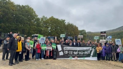 Gemlik'te  'Ormanıma Dokunma' eylemi