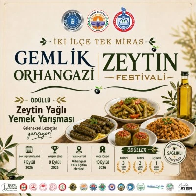 Gemlik-Orhangazi Zeytin Festivali kapsamında sihirli eller muhteşem tatlara imza atacak