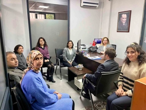 Germencik Kaymakamı Doğru, SYDV M&uuml;d&uuml;r&uuml; Beydağ&rsquo;dan &ccedil;alışmalar hakkında bilgi aldı
