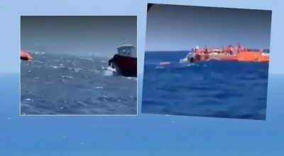 Girne a&ccedil;ıklarında yolcu gemisi battı