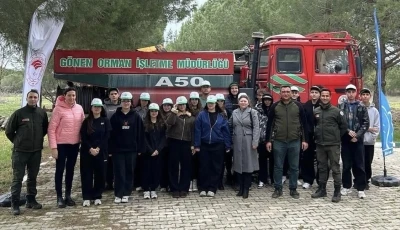 G&ouml;nen&rsquo;de &ouml;ğrencilere orman yangınlarına karşı farkındalık eğitimi verildi
