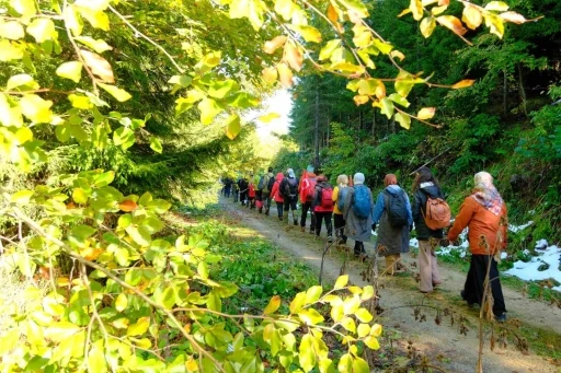 G&uuml;m&uuml;şhane&rsquo;nin doğa harikası &Ouml;r&uuml;mcek Ormanları&rsquo;nda Cumhuriyet y&uuml;r&uuml;y&uuml;ş&uuml;
