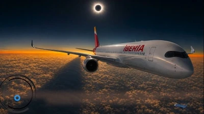 G&uuml;neş tutulması i&ccedil;in &ouml;zel u&ccedil;uş; 10 bin metreden canlı yayın 